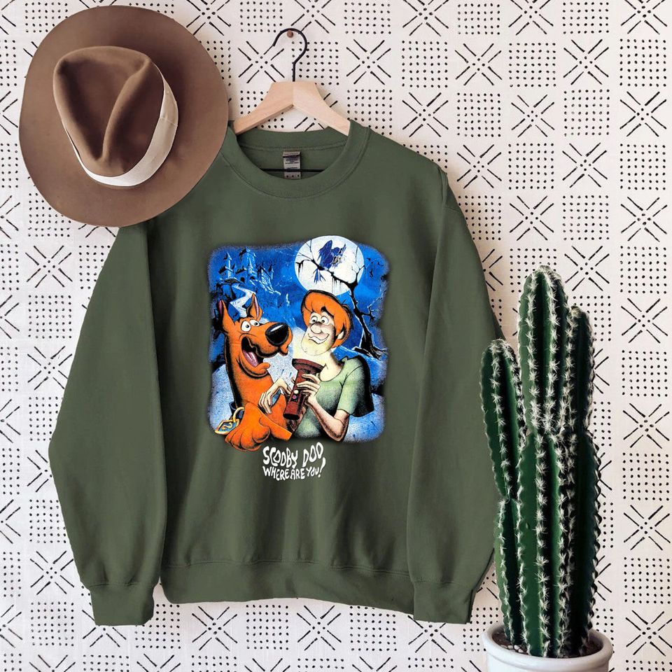 Scooby Doo Sweatshirt, Vintage Scooby Doo Sweater, Gift For Disney Fan