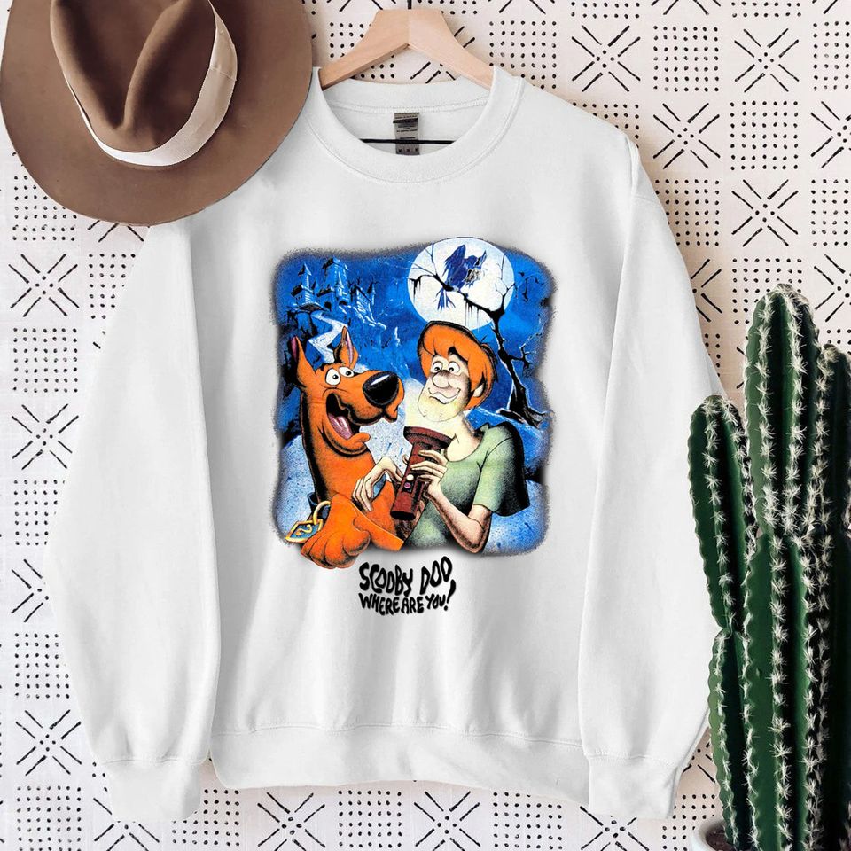 Scooby Doo Sweatshirt, Vintage Scooby Doo Sweater, Gift For Disney Fan