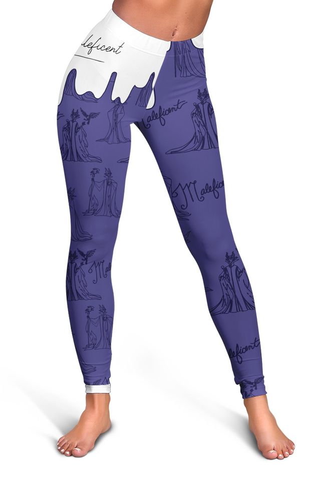Maleficent Disney Hollow Tanktop Legging Outfit Set