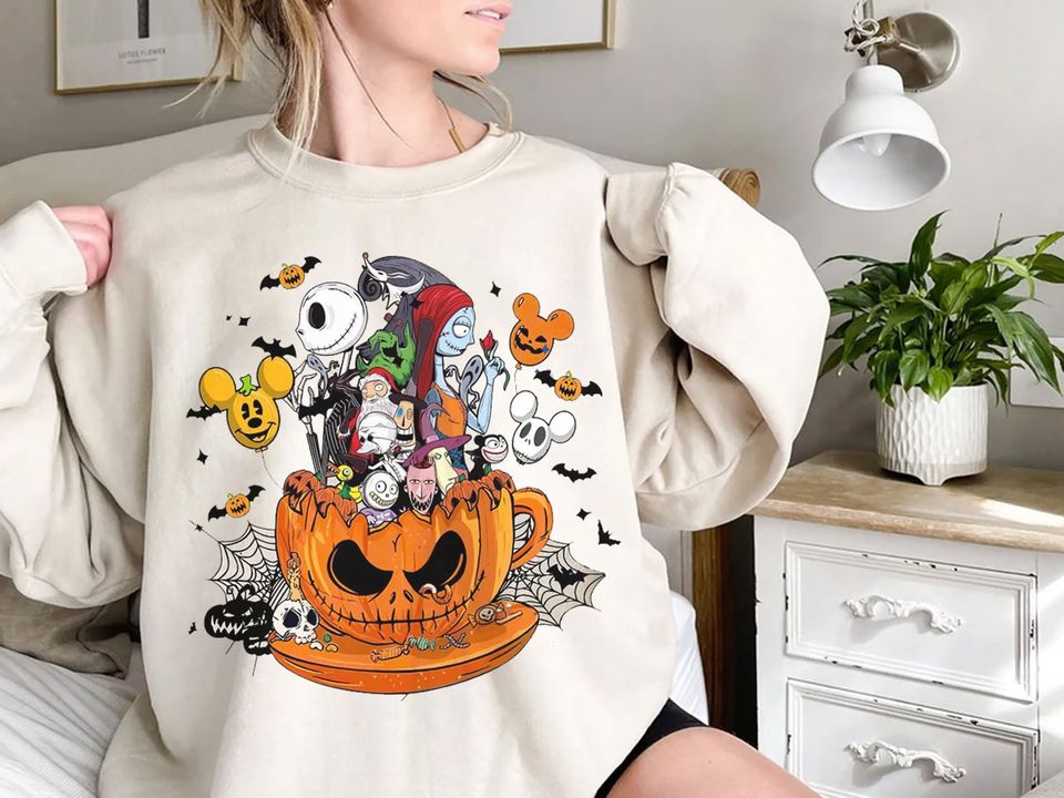 Nightmare Before Christmas Sweatshirt, Disney Halloween Sweatshirt