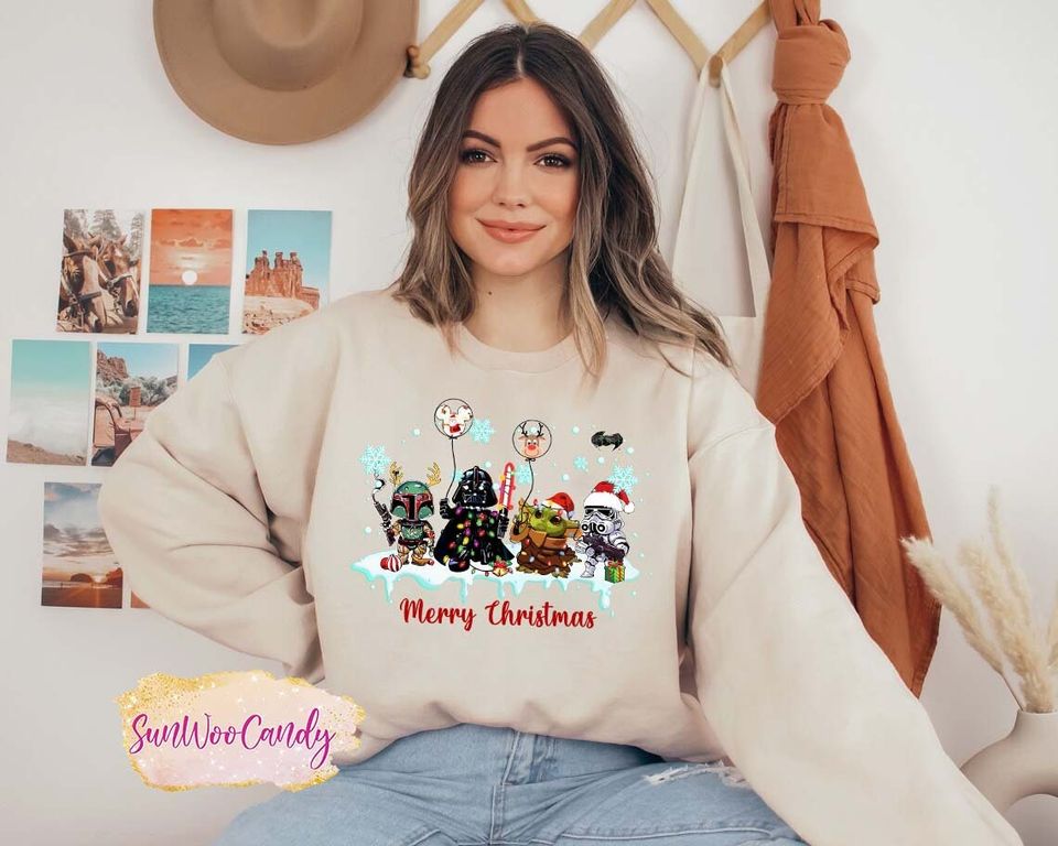 Star Wars Christmas Sweatshirt, Disney Balloon Sweatshirt