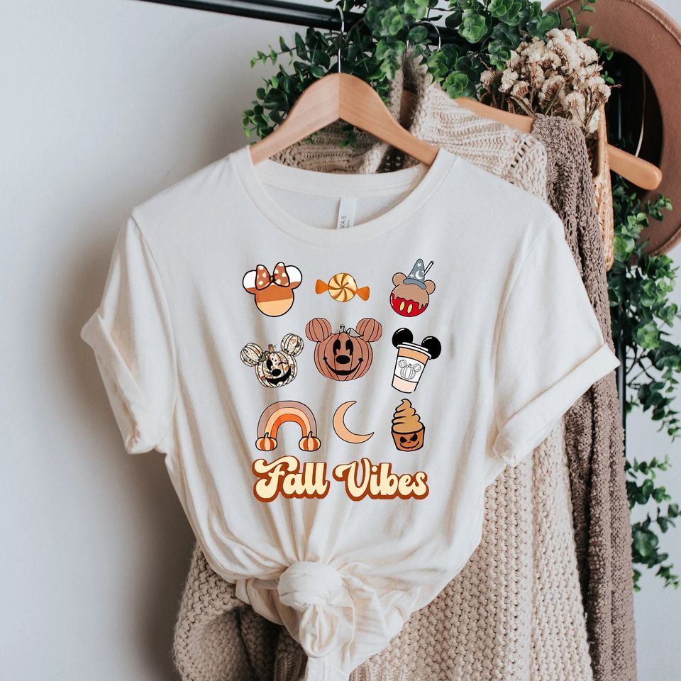 Disney Fall Vibes Sweatshirt, Disney Fall Sweatshirt, Cute Thanksgiving Sweatshirt