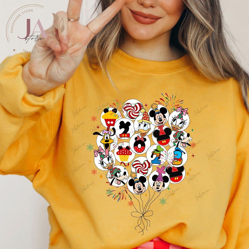 Disney Balloon Newyear Sweatshirt