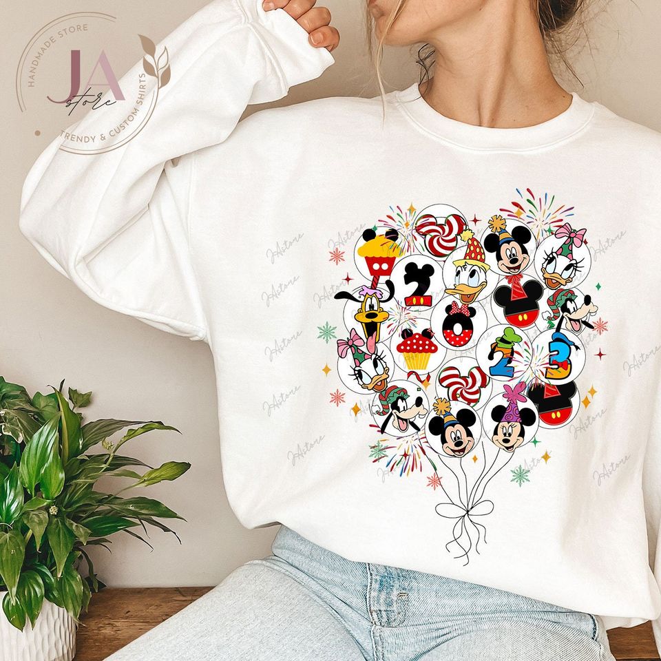 Disney Balloon Newyear Sweatshirt