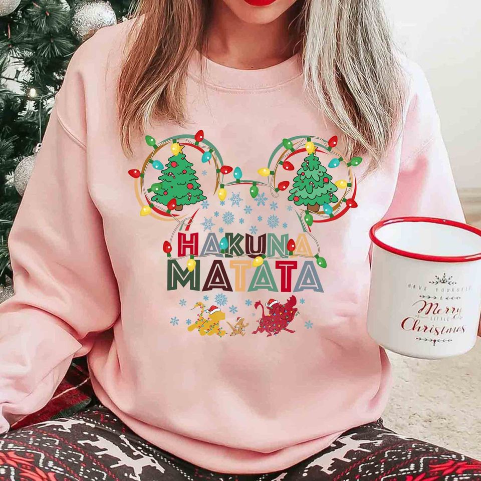 Hakuna Matata Christmas Sweatshirt, Disney Lion King