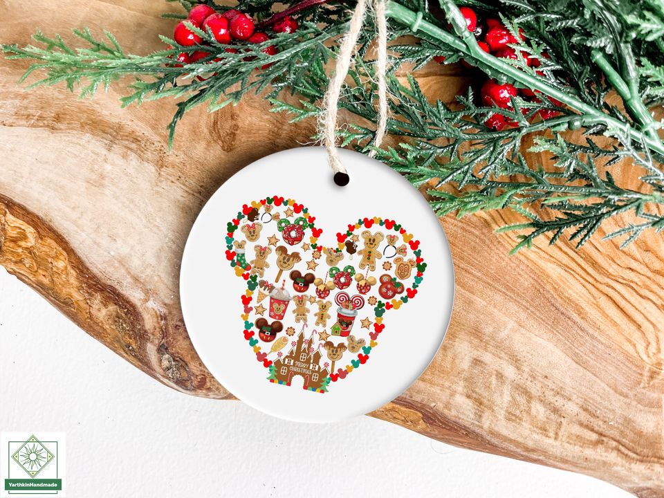 Mickey Shaped Snacks Ornament, Christmas Disney Ornament