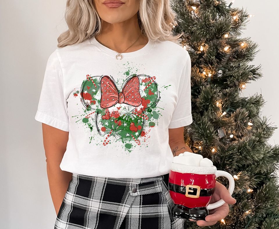 Minnie Mouse Christmas Shirt, Disney Christmas Shirt