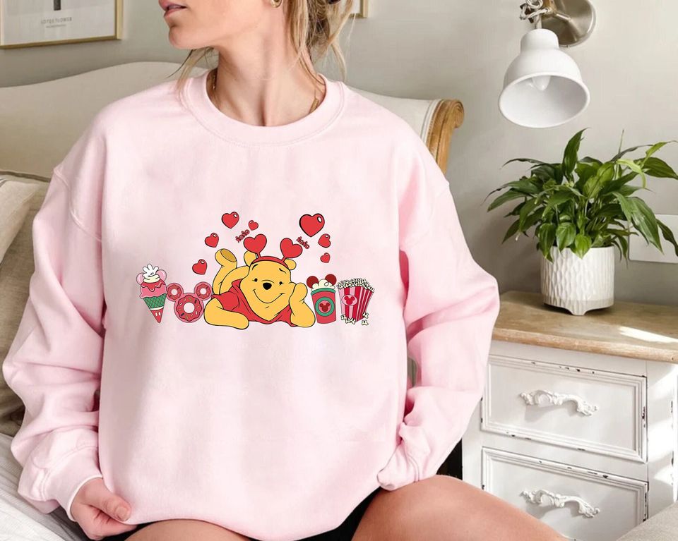 Disney Valentine's Day Winnie the Pooh Snack Sweatshirt