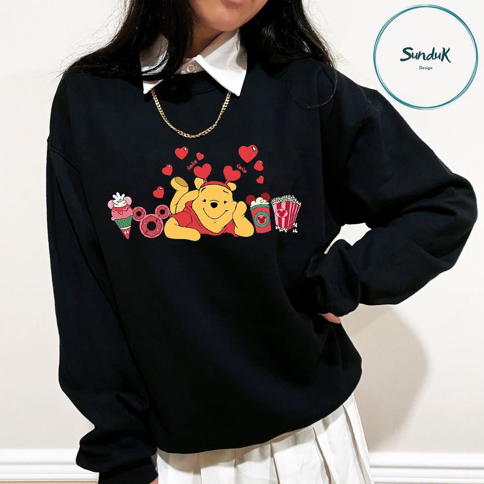Disney Valentine's Day Winnie the Pooh Snack Sweatshirt