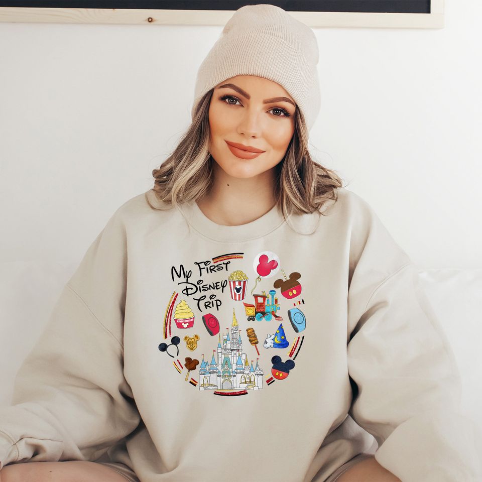 My First Disney Trip Sweatshirt, Disney Sweatshirt, Disney Trip Sweatshirt