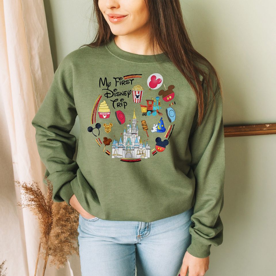 My First Disney Trip Sweatshirt, Disney Sweatshirt, Disney Trip Sweatshirt