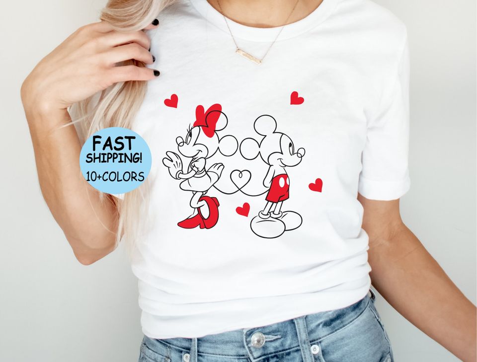 Disney Valentines Day Shirt, minnie mickey love Shirt