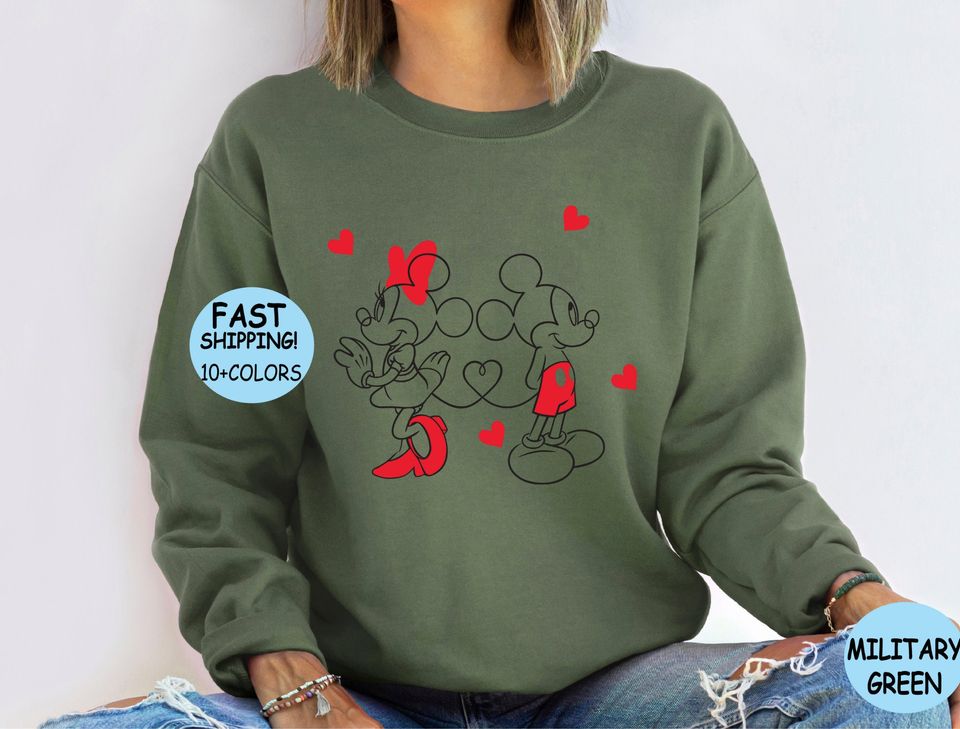 Disney Valentines Day Shirt, minnie mickey love Shirt