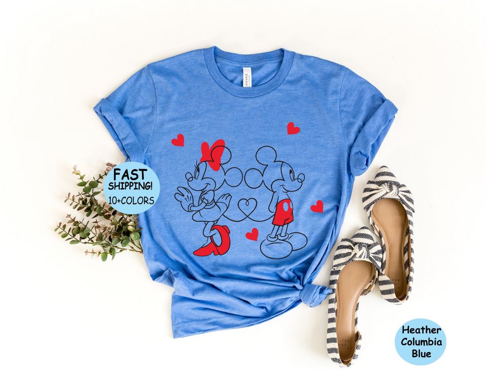 Disney Valentines Day Shirt, minnie mickey love Shirt