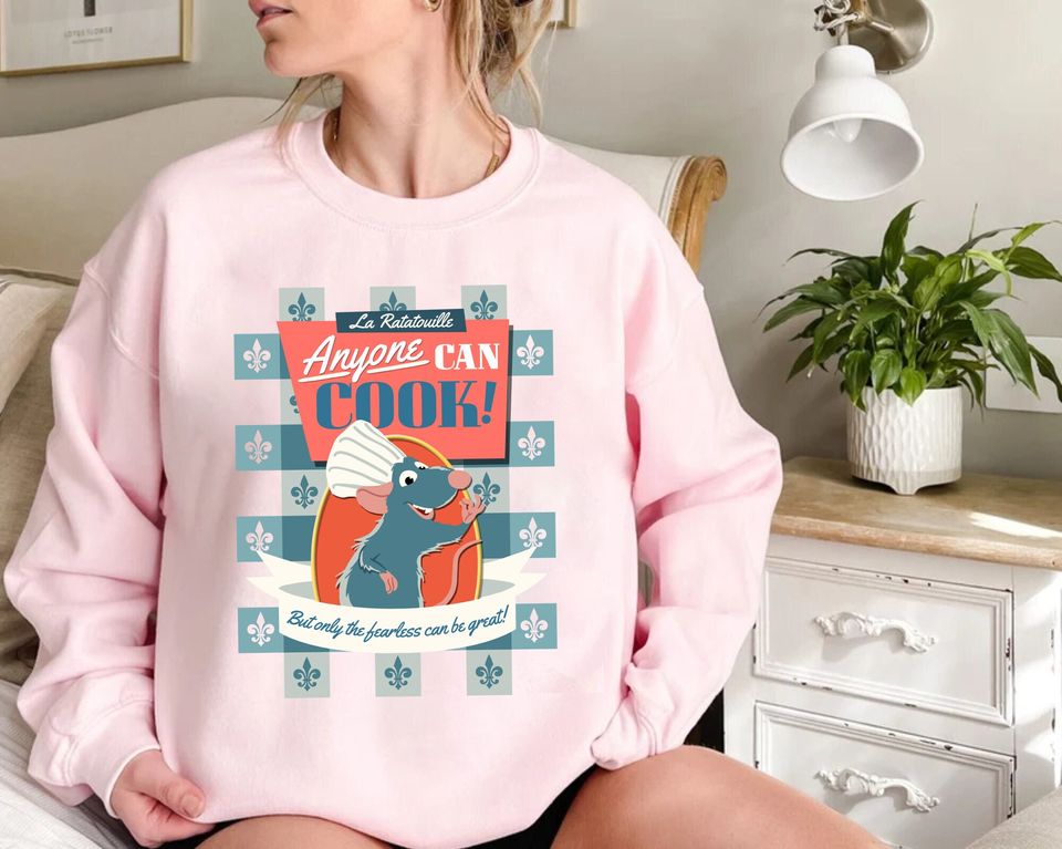 Disney Pixar Ratatouille Remy Anyone Can Cook Sweatshirt