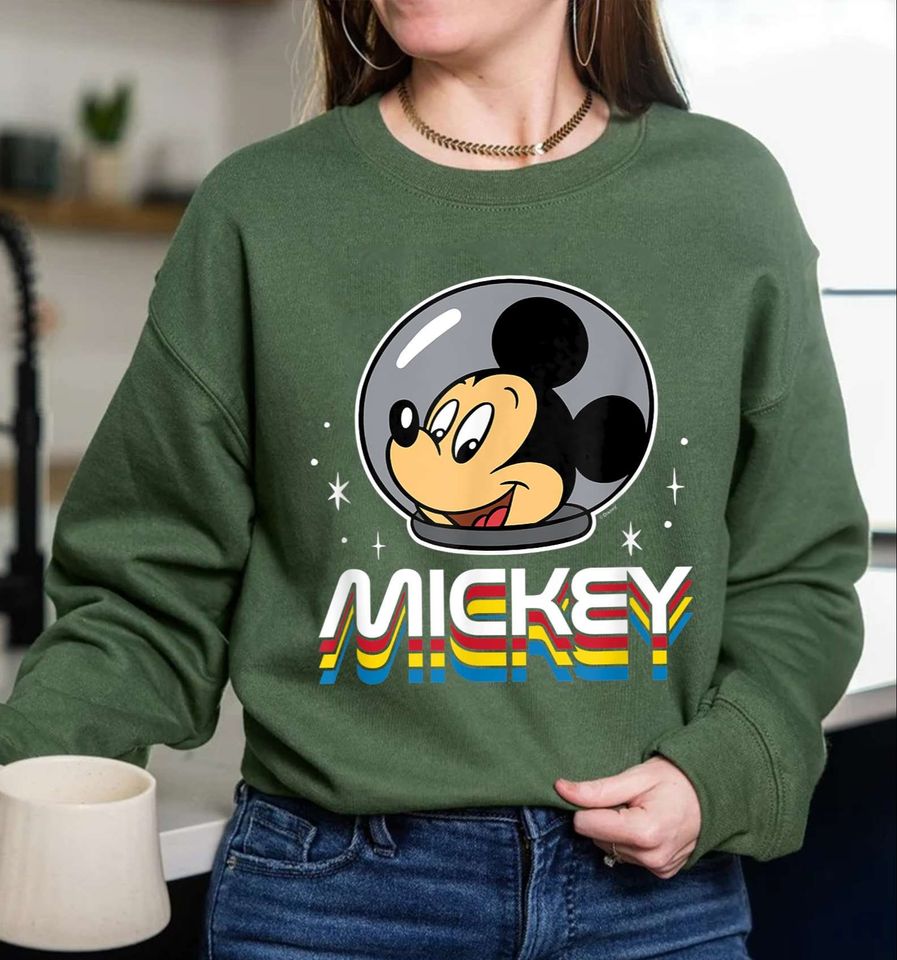 Retro Mickey Space Sweatshirt, Mickey Sweatshirt, Mickey Disney Trip Sweatshirt