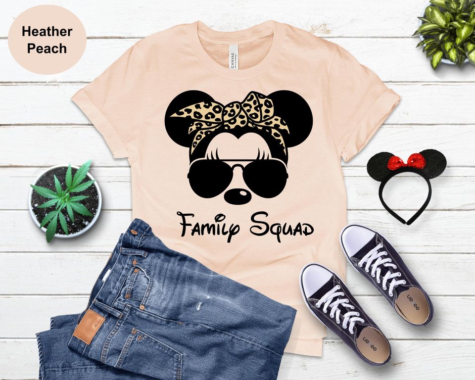 Disney Mouse Shirt, Minnie Mickey Leopard Shirts