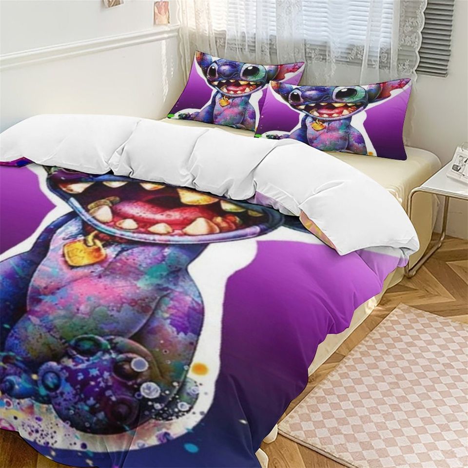 Disney Stitch Duvet Cover Pillow Cover Bedding Set