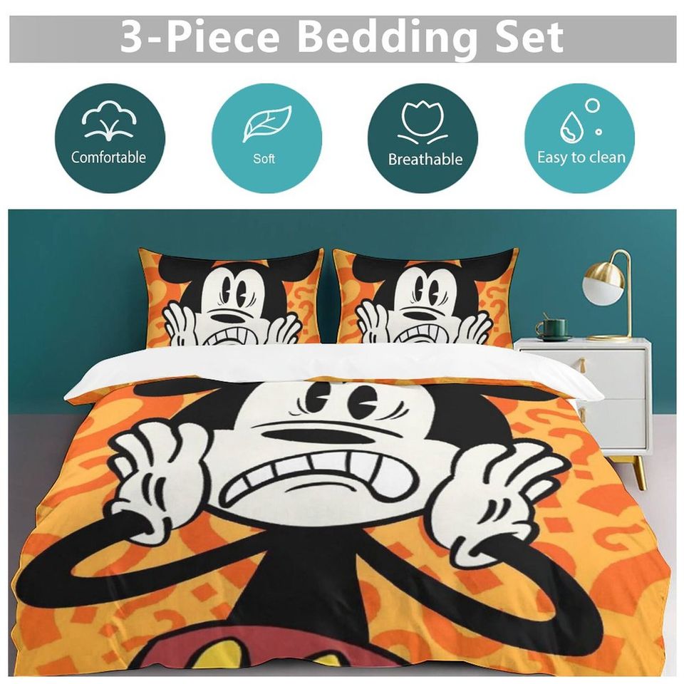 Disney Mickey Mouse Duvet Cover Pillow Cover Bedding Set