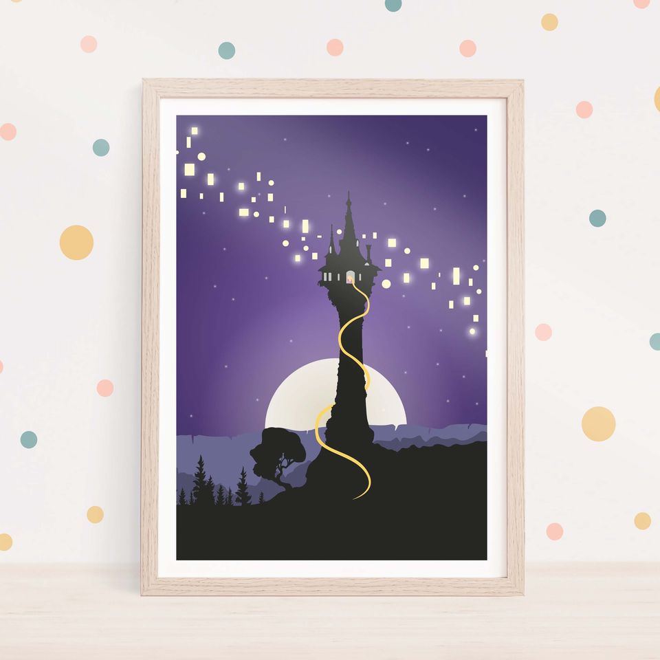 Tangled Rapunzel art | Disney princess Poster