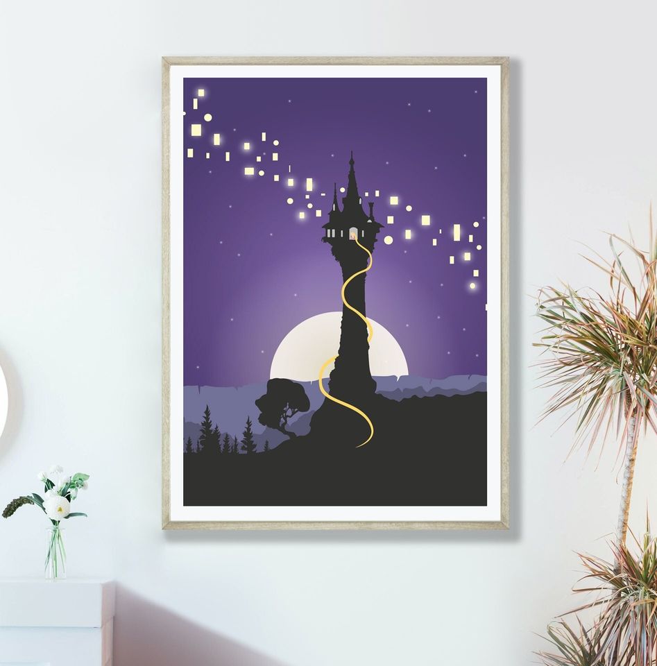 Tangled Rapunzel art | Disney princess Poster