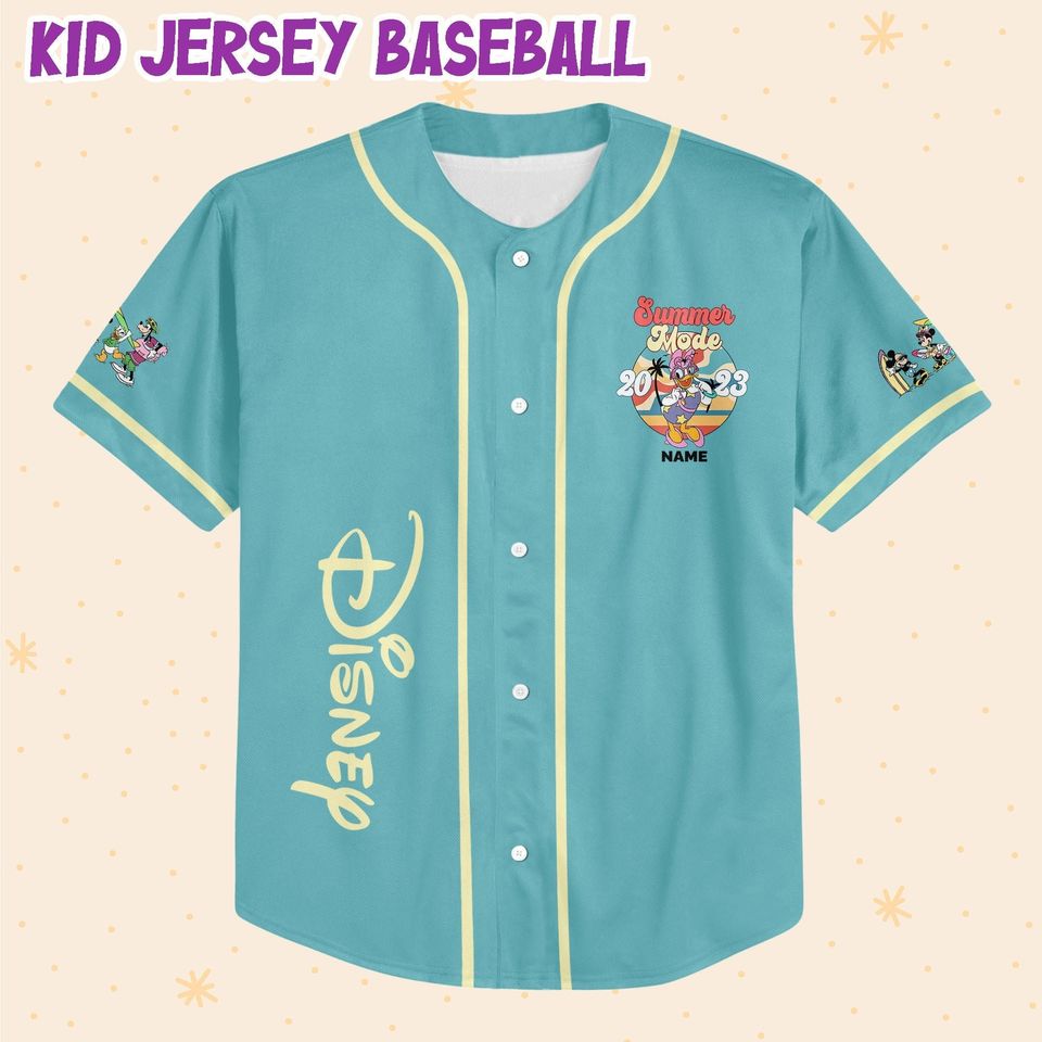 Personalize Disney Daisy Duck Baseball Jersey