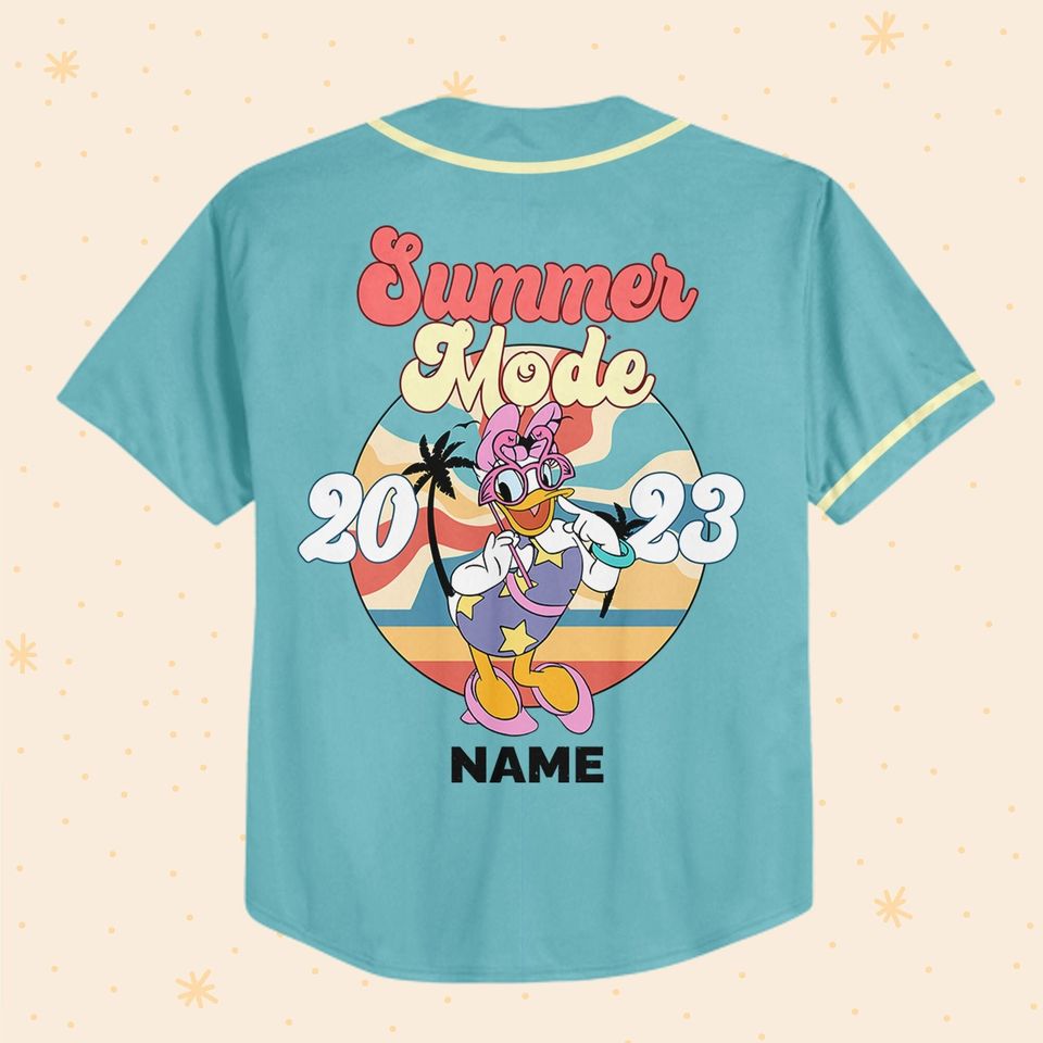 Personalize Disney Daisy Duck Baseball Jersey