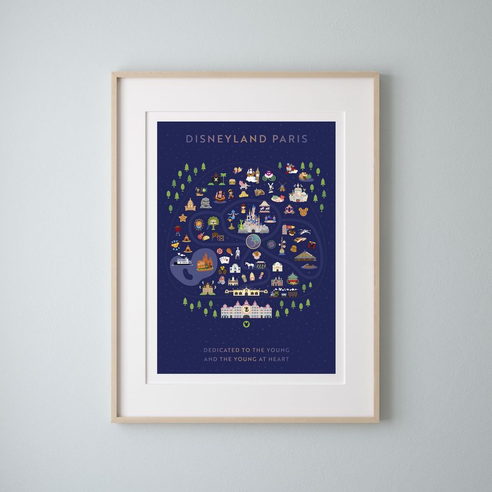 Disneyland Paris 30th Anniversary Map