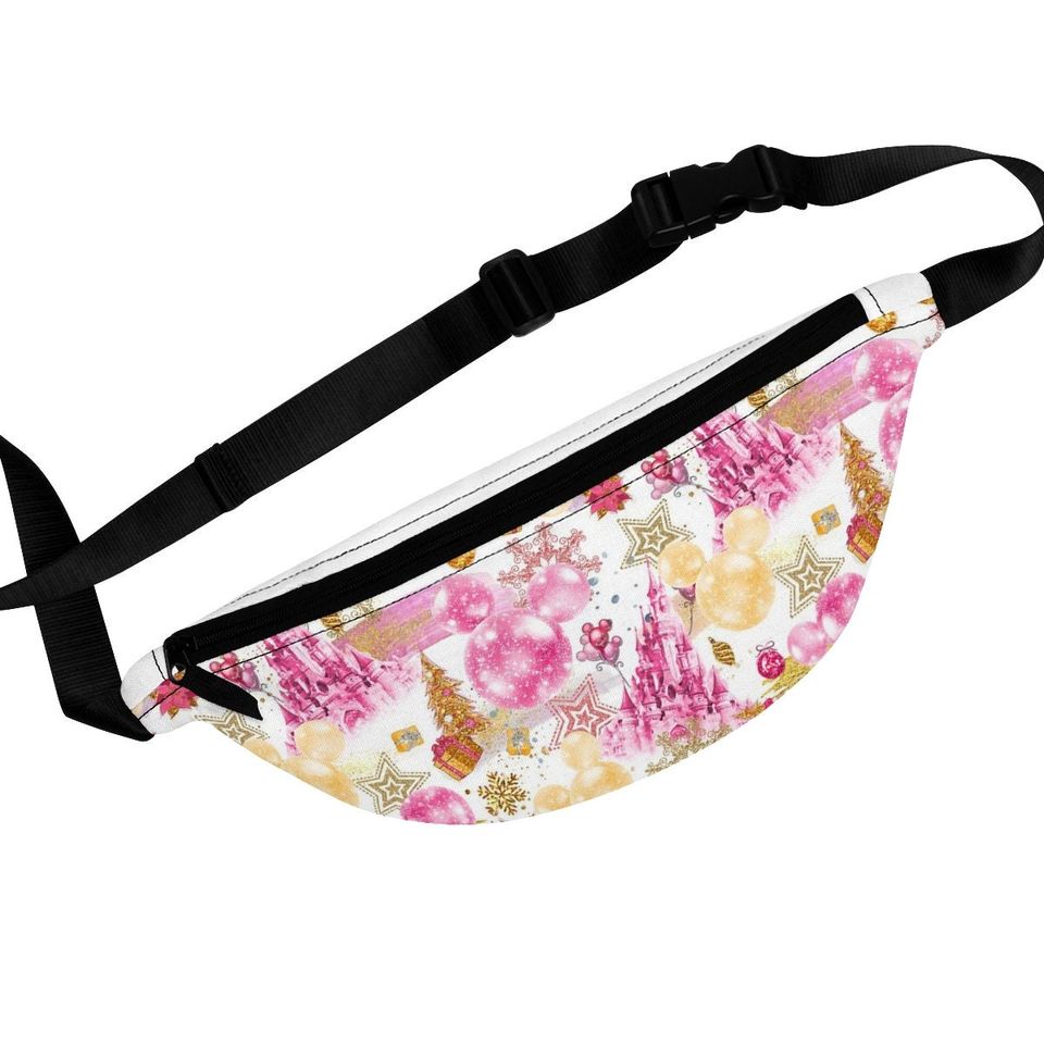 Disney Pink Christmas Fanny Pack - Fancy Christmas Drinks Disney