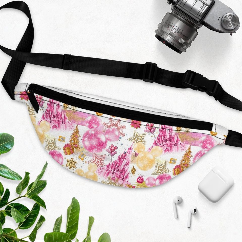 Disney Pink Christmas Fanny Pack - Fancy Christmas Drinks Disney
