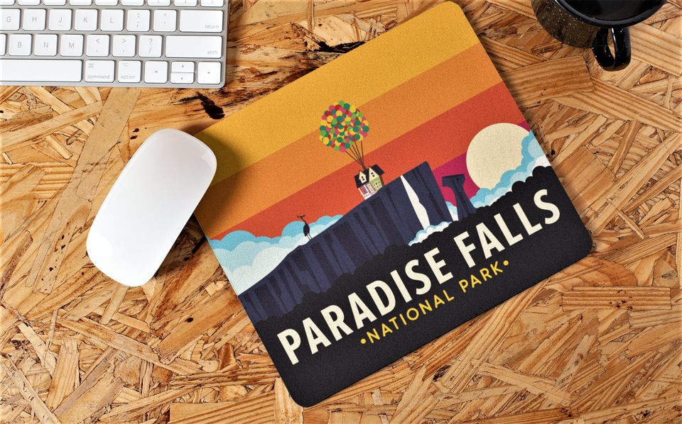 Disney UP Mouse Pad, Paradise Falls National Park Mouse Pad