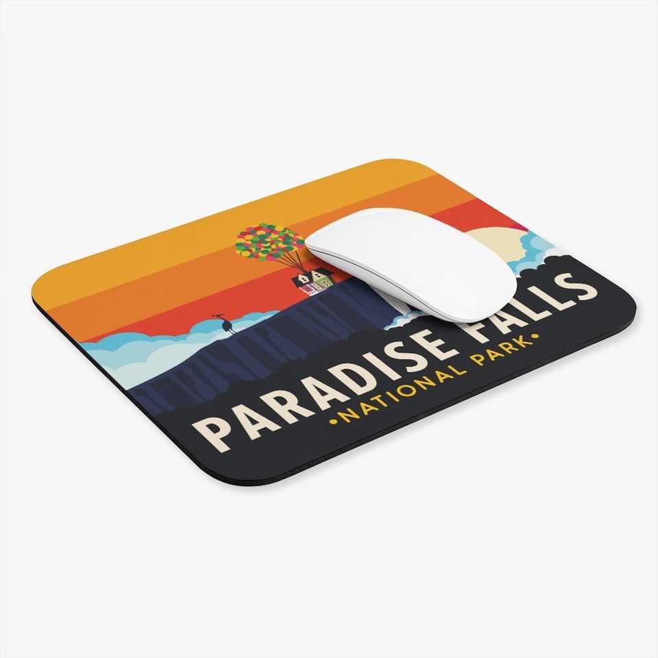 Disney UP Mouse Pad, Paradise Falls National Park Mouse Pad