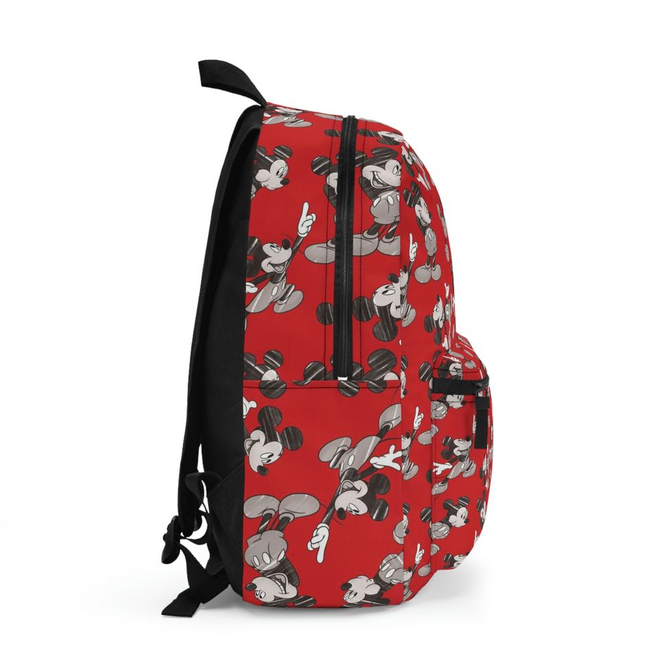 Disney Red Backpack, Mickey Mouse Bag