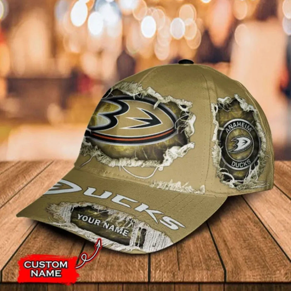 Personalized Anaheim Ducks Classic Cap, Hockey Team Baseball Cap, Gift