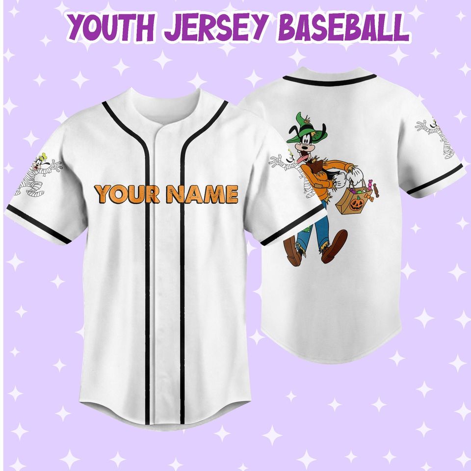 Personalized Halloween Disney Vintage Funny Goofy Jersey