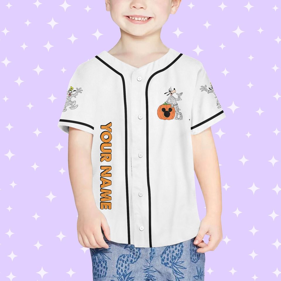 Personalized Halloween Disney Vintage Funny Goofy Jersey