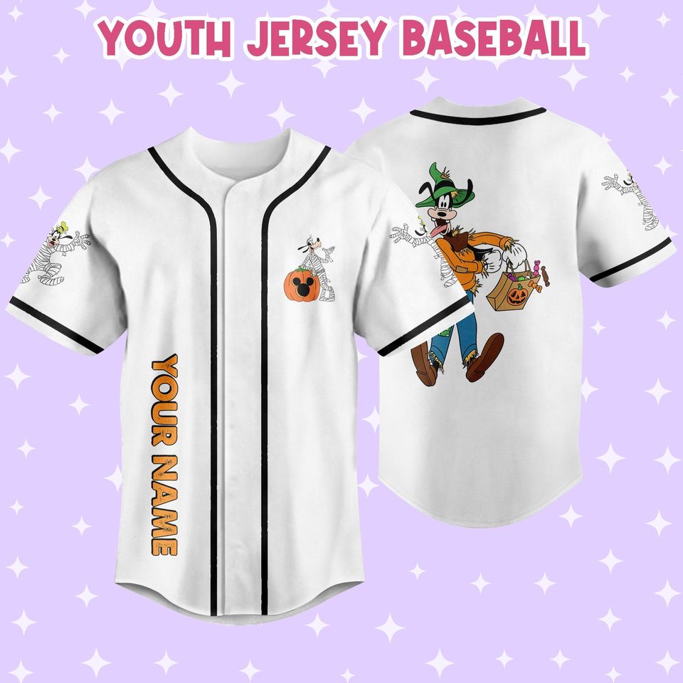Personalized Halloween Disney Vintage Funny Goofy Jersey