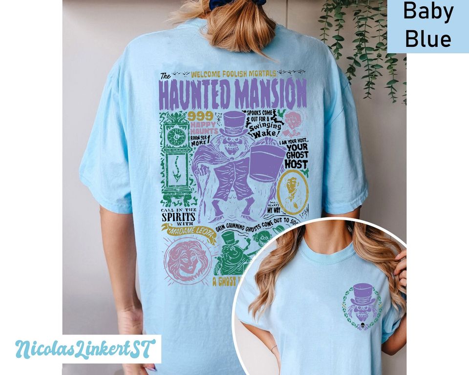 Vintage Disneyland Haunted Mansion Shirt, WDW Trick or Treat  Shirt