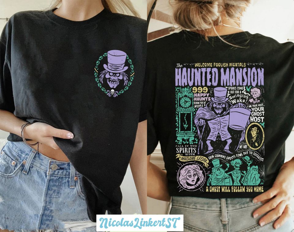 Vintage Disneyland Haunted Mansion Shirt, WDW Trick or Treat  Shirt