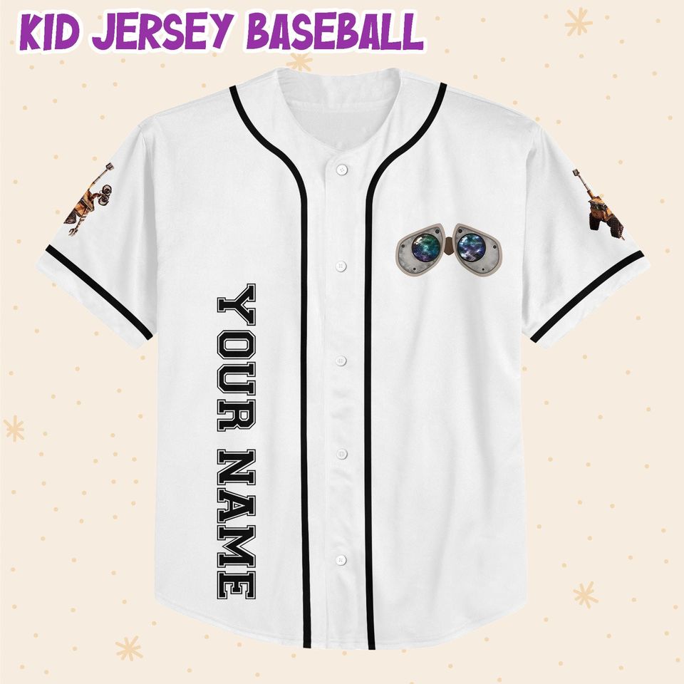 Personalized Disney Pixar WALL-E Misses EVE Baseball Jersey