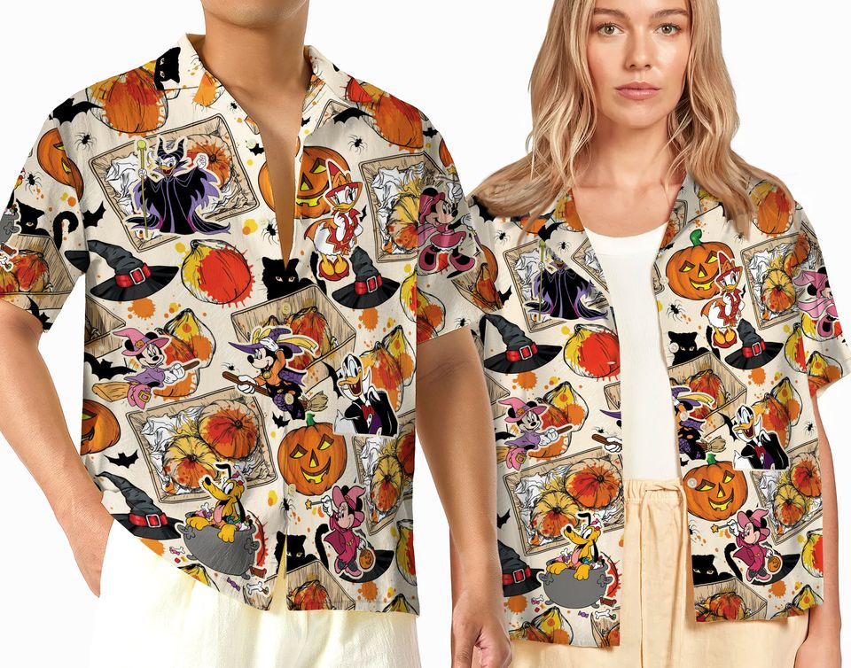 Pumpkin Black Cat Disney Salem Witch Hawaiian