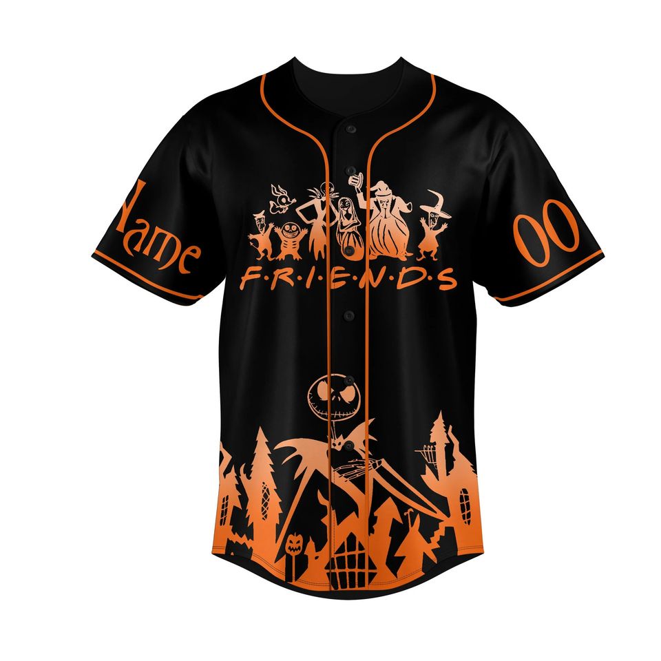 Jack Skellington Baseball Shirt, Disney Halloween Gift