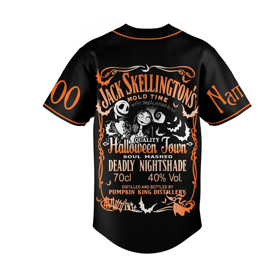 Jack Skellington Baseball Shirt, Disney Halloween Gift