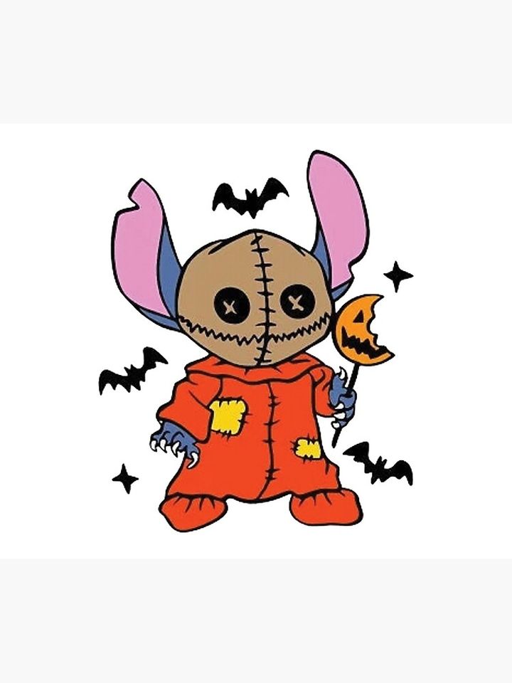 Stitch Jack Skellington Disney Halloween Poster