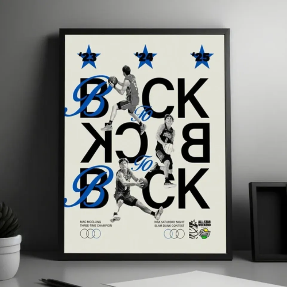NEW! Mac McClung Three Time Champion Dunk Of NBA All Star Weekend Poster