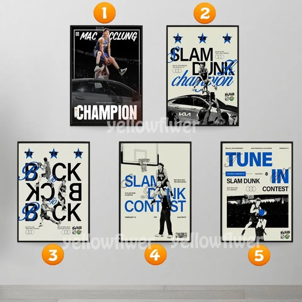 NEW! Mac McClung Three Time Champion Dunk Of NBA All Star Weekend Poster