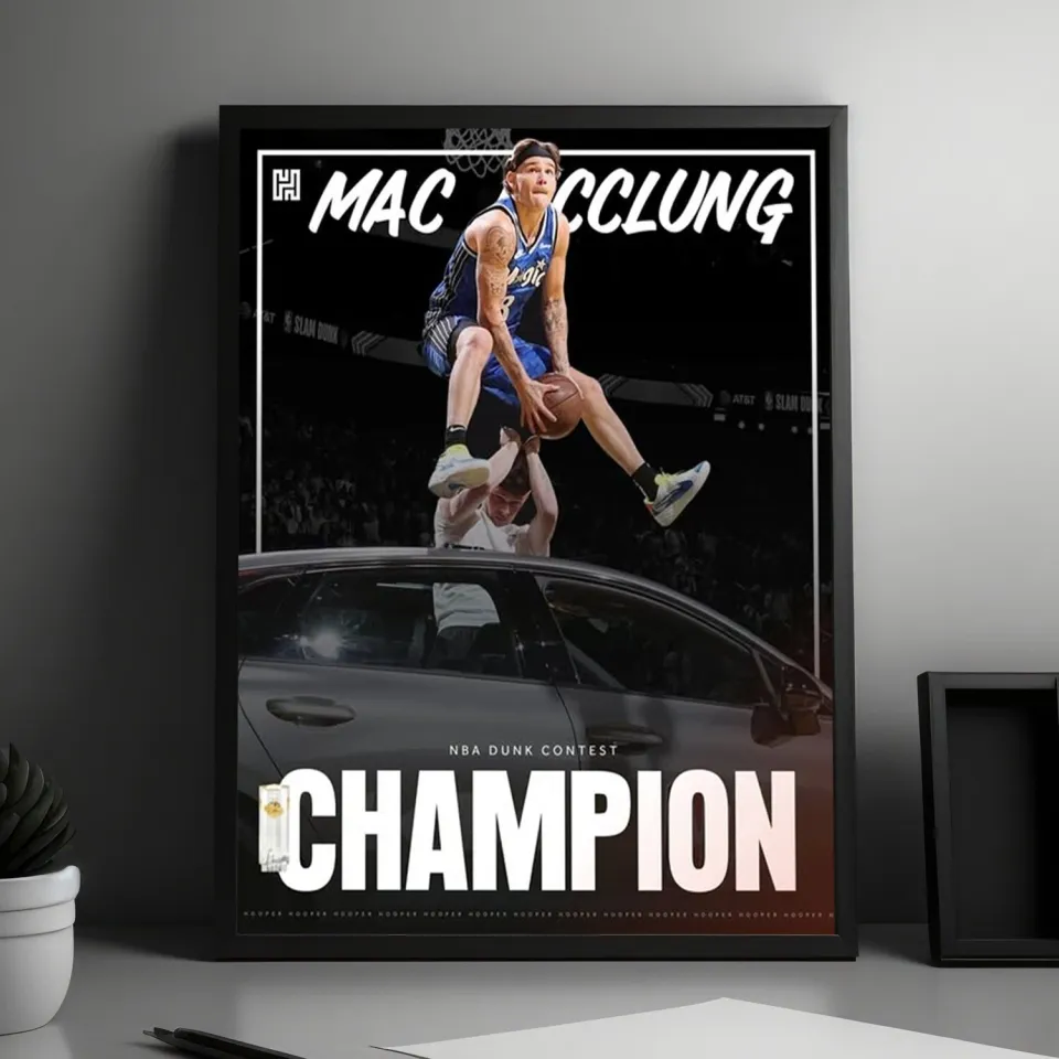 NEW! Mac McClung Three Time Champion Dunk Of NBA All Star Weekend Poster
