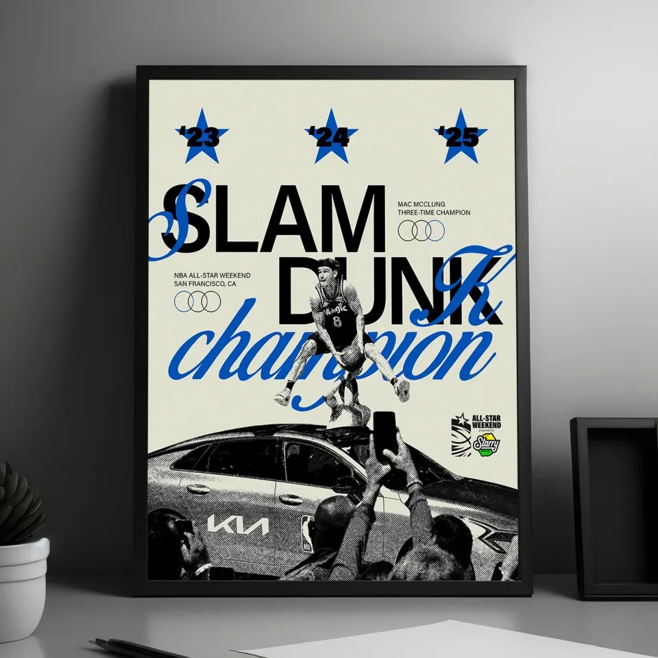NEW! Mac McClung Three Time Champion Dunk Of NBA All Star Weekend Poster