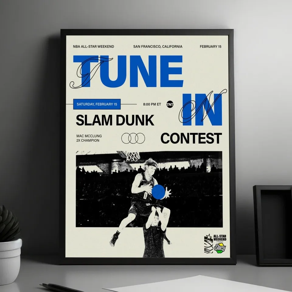 NEW! Mac McClung Three Time Champion Dunk Of NBA All Star Weekend Poster