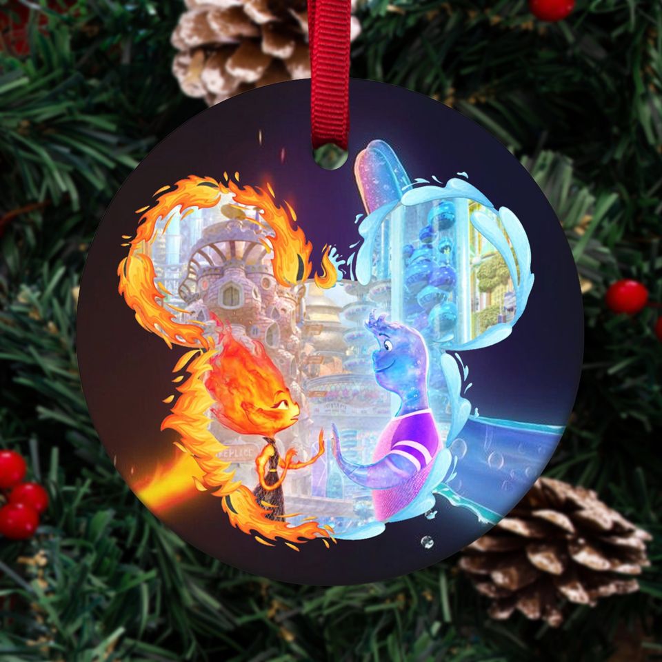 Disney Elemental 2023 Orament, Disney Pixar Elemental Ornament